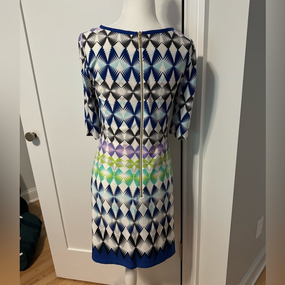Eliza J dress, Size 2. Zipper in back. Measures 34 inches from shoulder to hem. - Picture 2 of 6